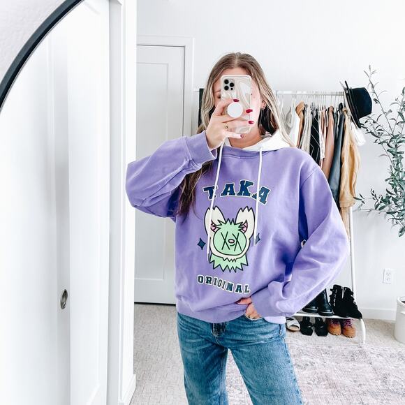 TAKA ORIGINAL Moody Bob Purple Graphic Hoodie - Picture 12 of 12